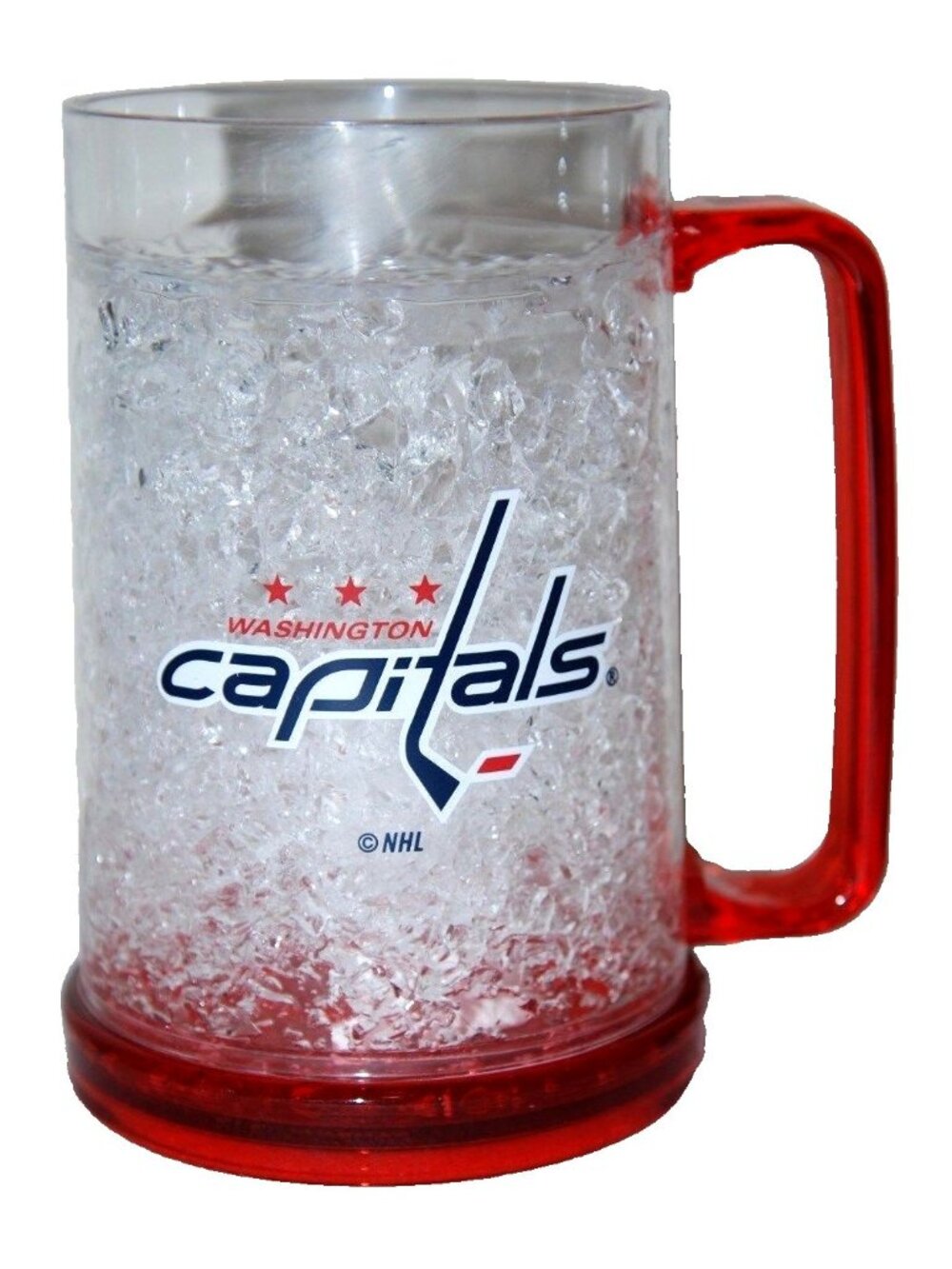 Washington Capitals 16oz Crystal Freezer Mug 16 Oz Keeps Your Drink Icy Cold NHL